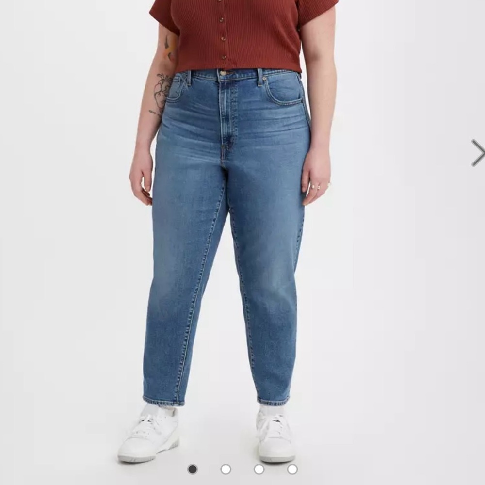 Levi's Plus Size High Rise Mom Jean Super Dark Wash